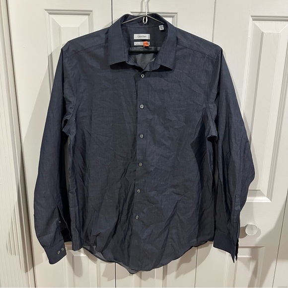 Calvin Klein Button Up Dress Shirt Slim Fit - Picture 1 of 7